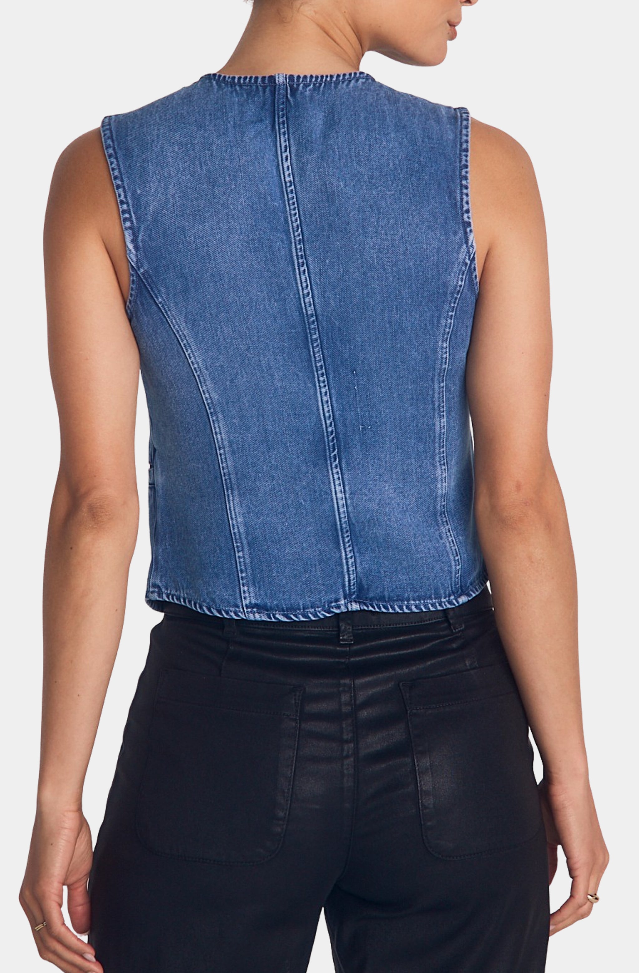 High Neck Fitted Vest