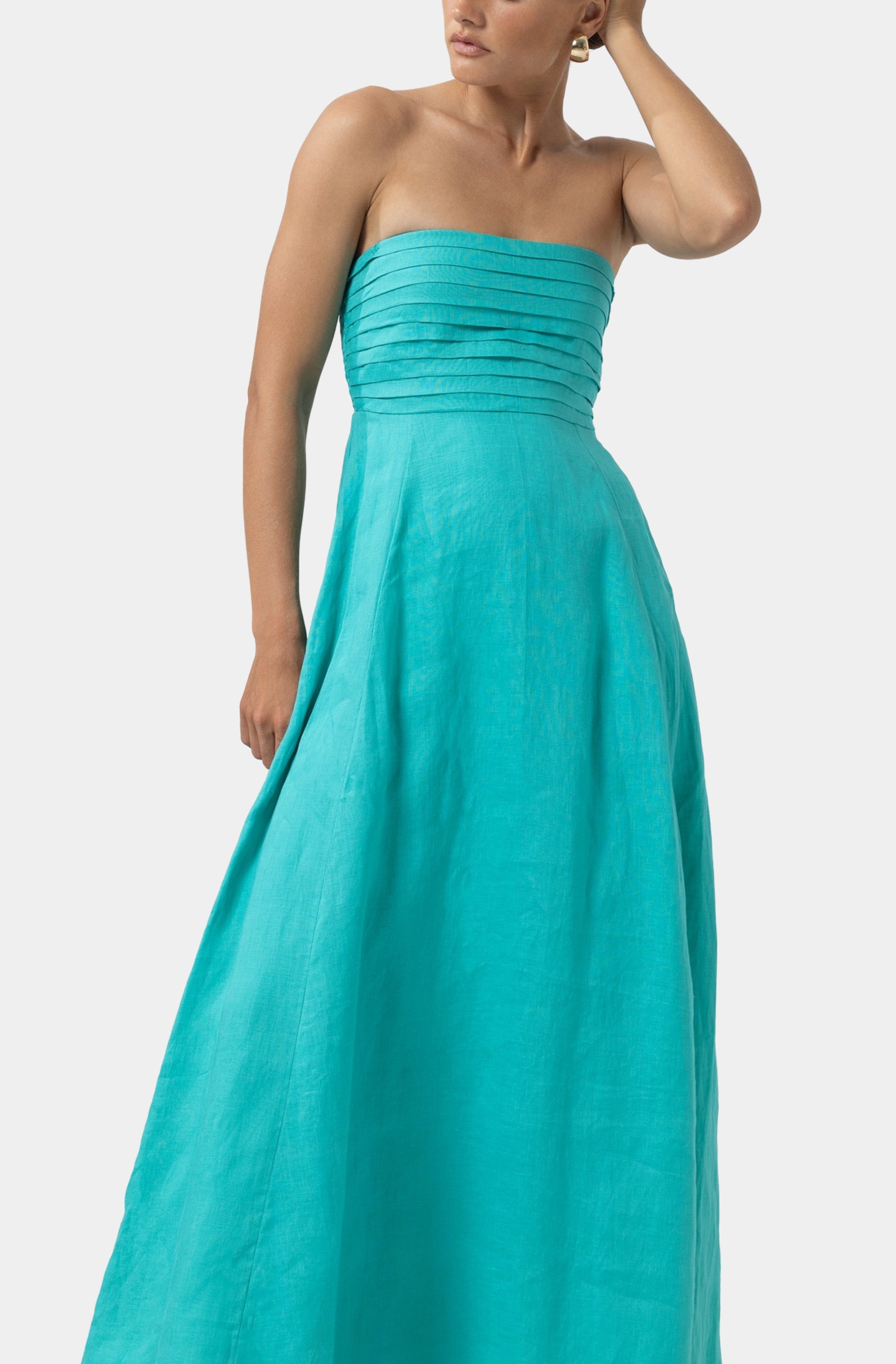 Talia Linen Maxi Dress