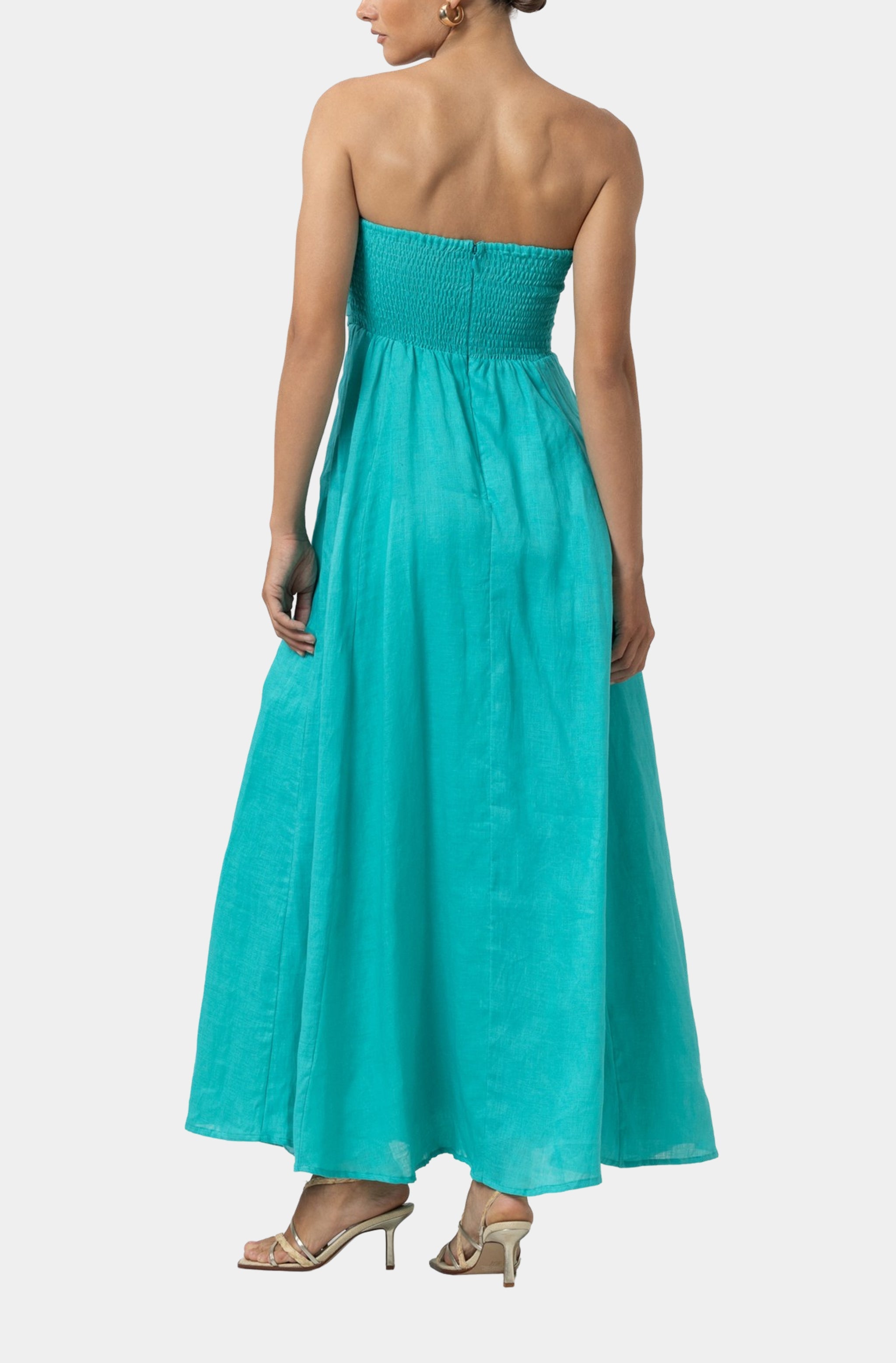 Talia Linen Maxi Dress
