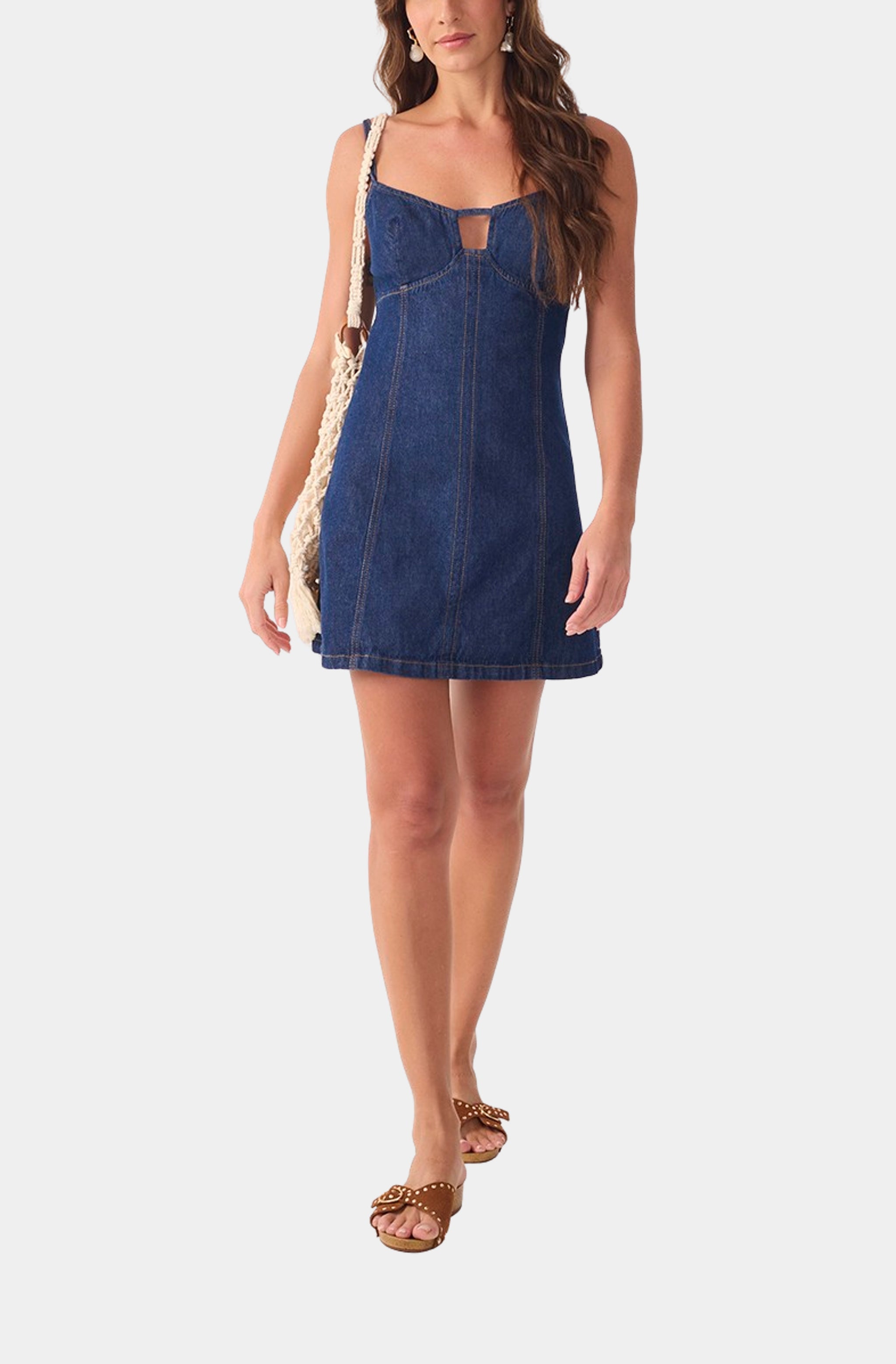 Cut-out Sleeveless Mini Dress