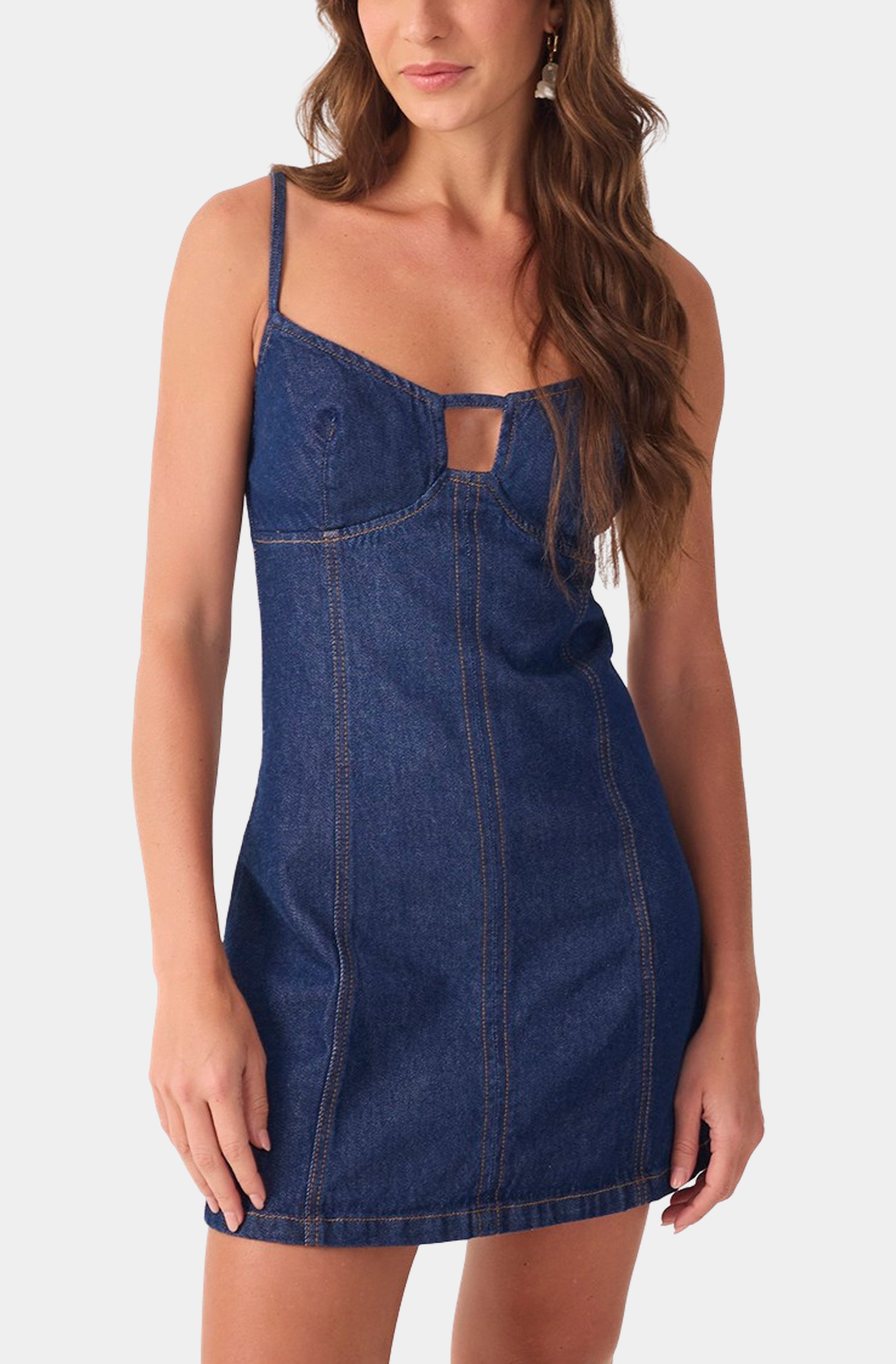 Cut-out Sleeveless Mini Dress