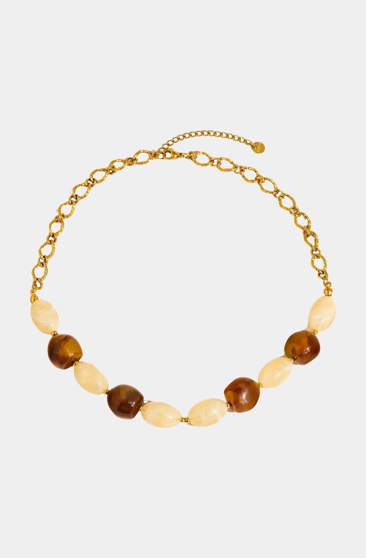 Palm Beaded Chain Necklace