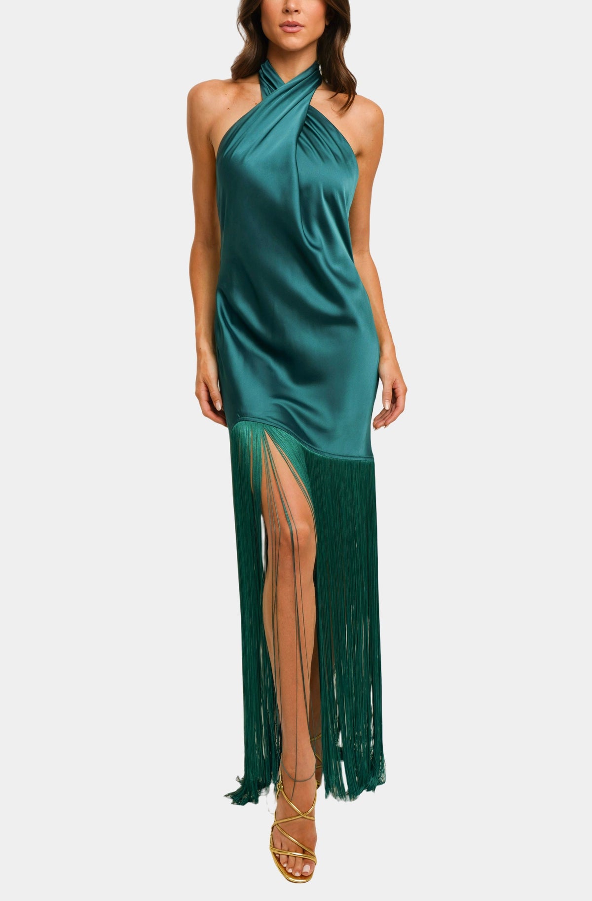 Hemline Exclusive Jasmine Fringe Maxi Dress