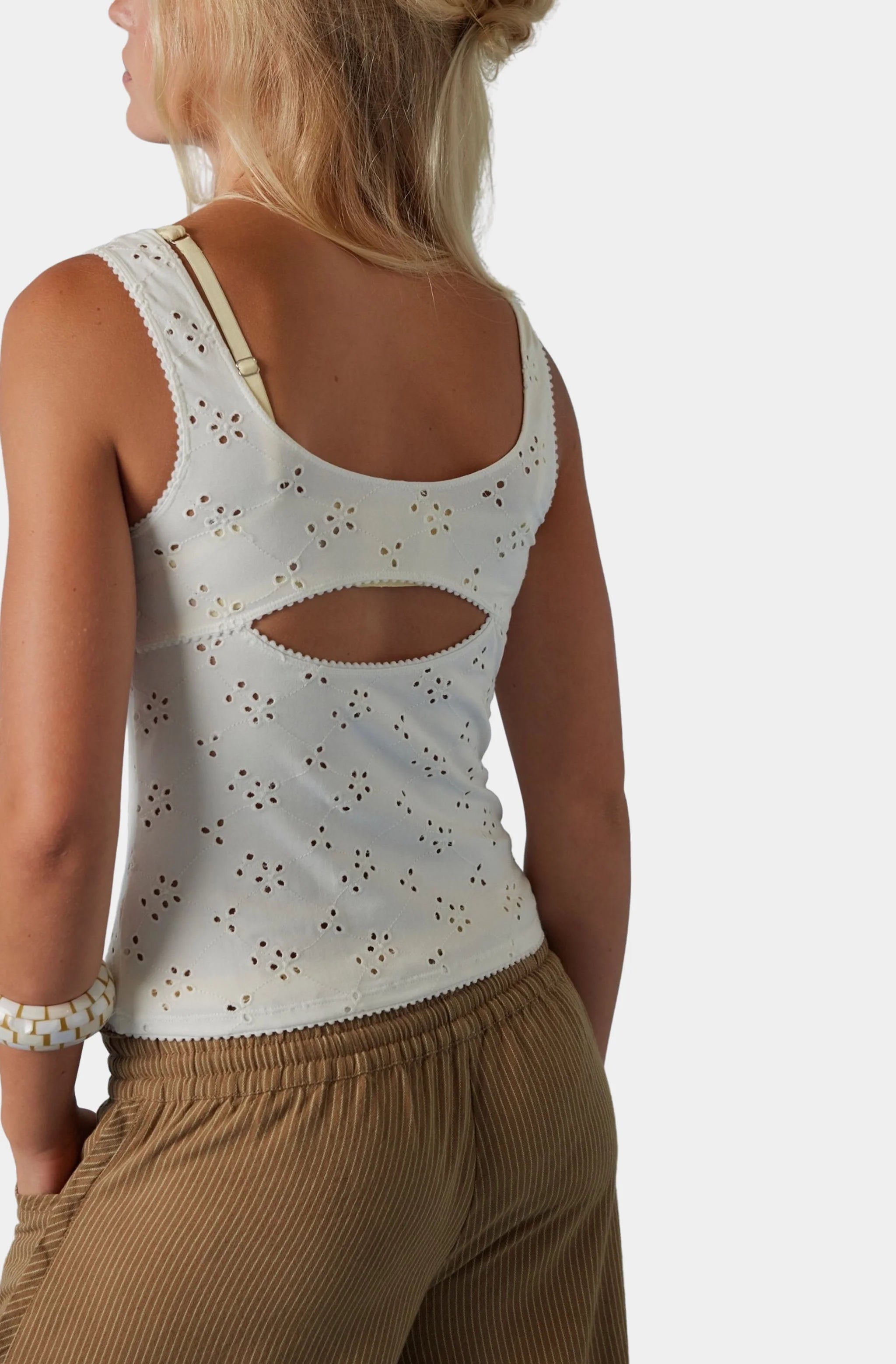 Full Bloom Eyelet Cami