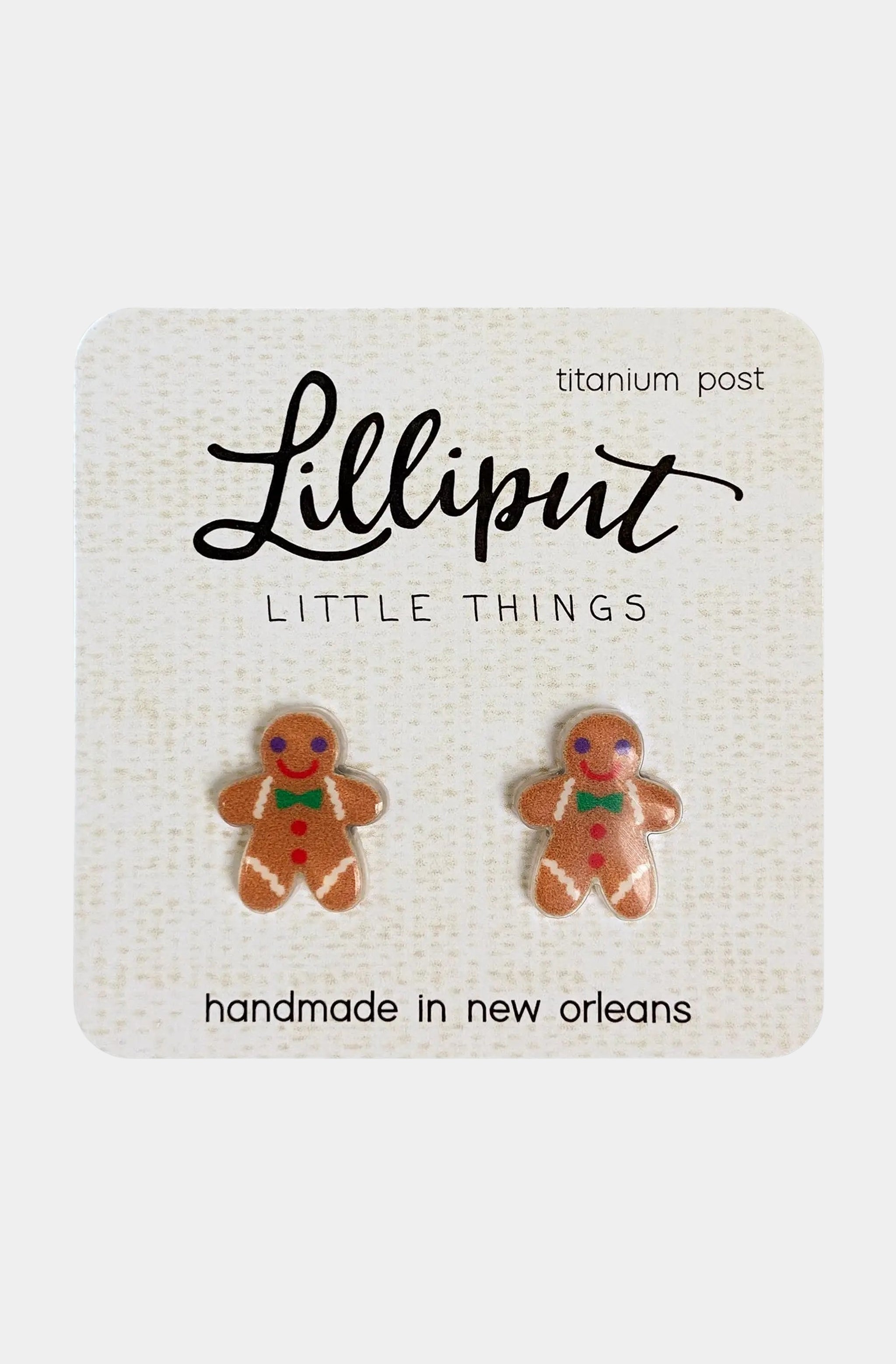 Gingerbread Man Earrings