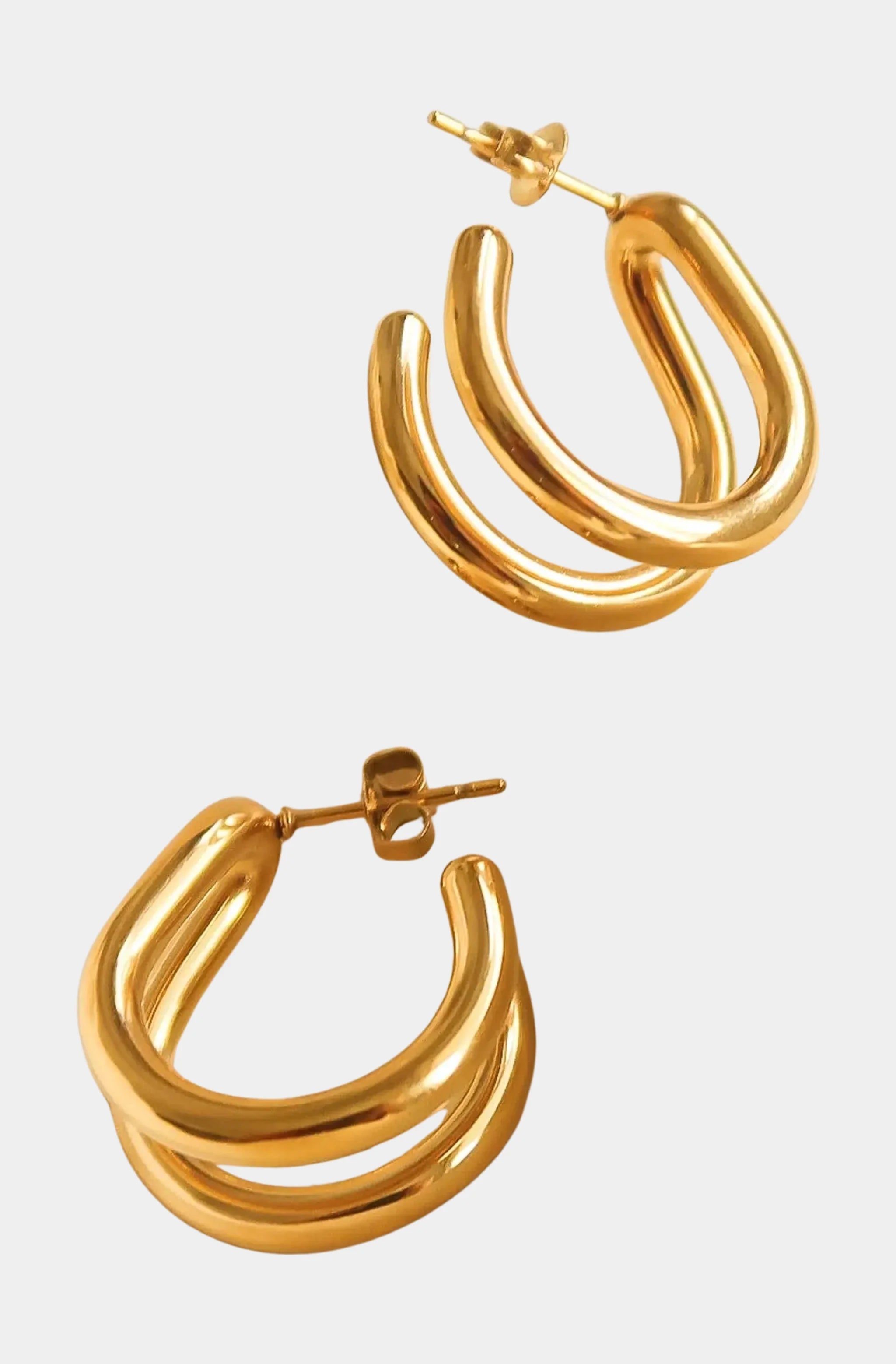 Lucille Double C Hoop Earring
