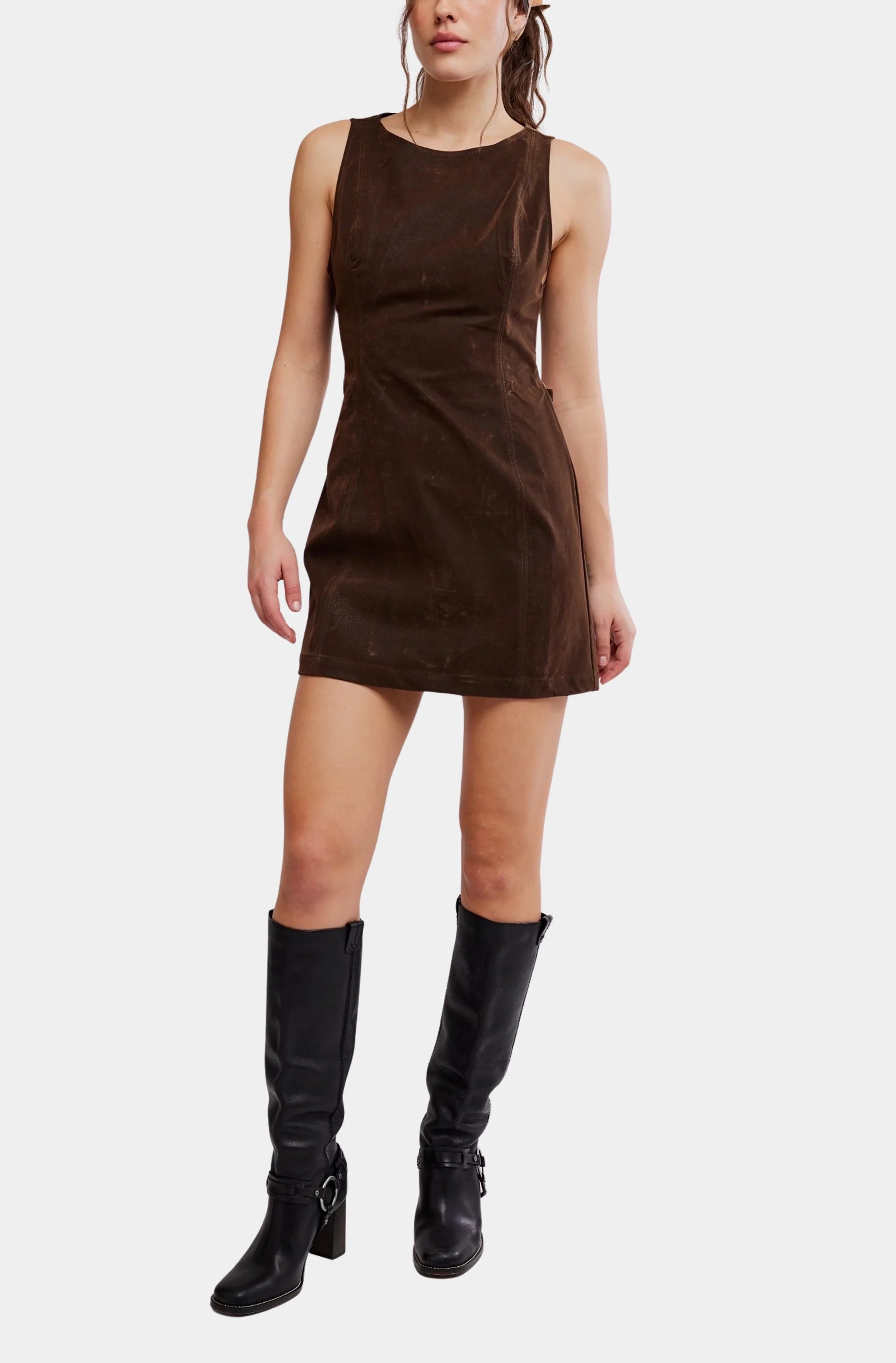 atlas suede mini dress Atlas Suede Mini Dress