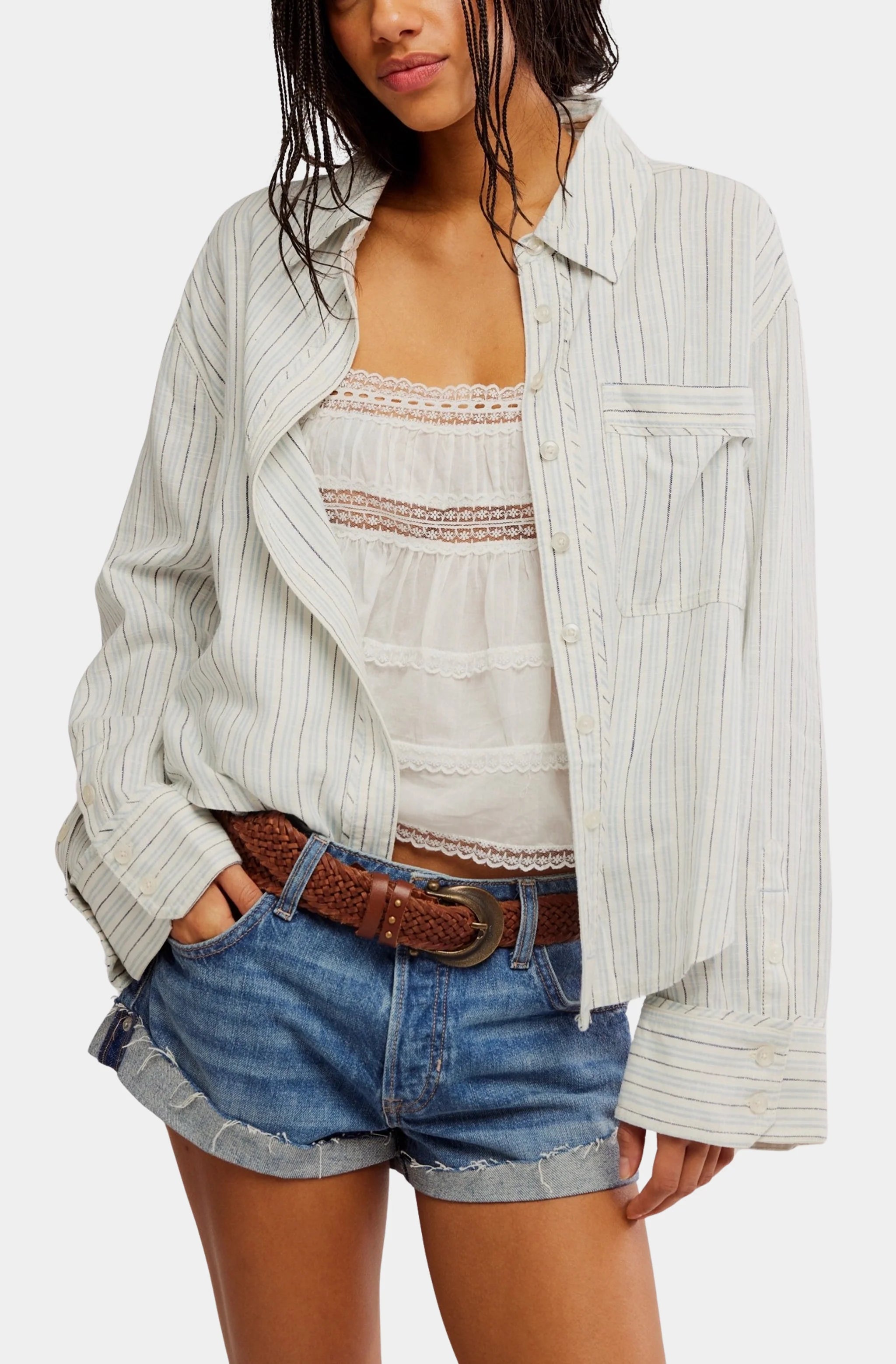 Striped Linen Laurel Top