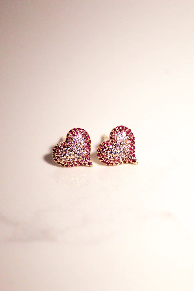 TS-Queen of hearts studs