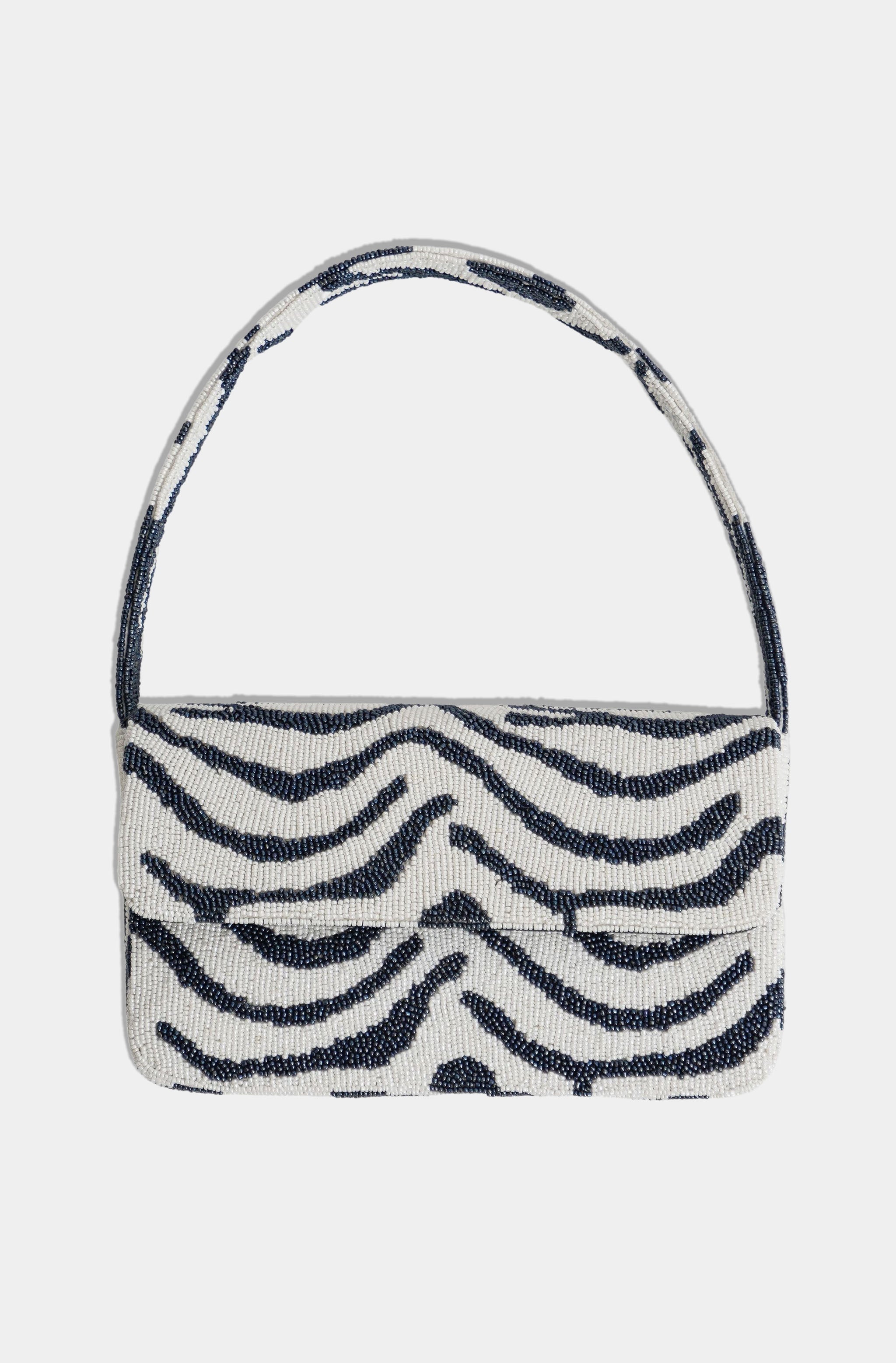 Hemline Exclusive Zebra Shoulder Bag